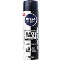 Nivea men invisible deodorant black & white spray 150ml