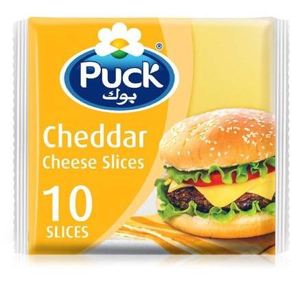 Puck cheddar flavoured slices 10pcs 200gm