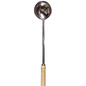 Raj steel uduppl laddle wodden handel num 5