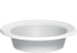 Cosmoplast 15 OZ PACK OF 25 PLASTIC ROUND BOWLS