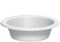 Cosmoplast 6 OZ PACK OF 25 PLASTIC ROUND BOWLS