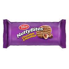 Tiffany nutty bites choco. & hazelnut 108 g