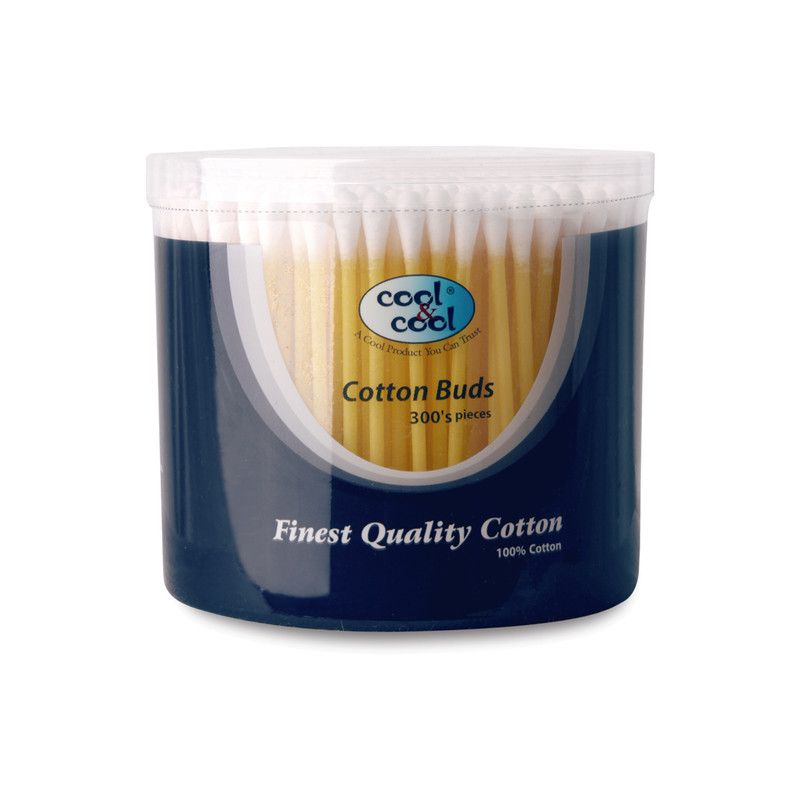Cool & Cool Cotton Buds Assorted Colours 300 pcs