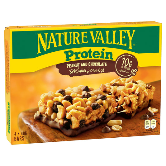 Nature Valley 10g Protein Bars with Peanut & Chocolate, 4x40g