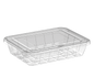Cosmoplast 1000 ML PACK OF 10 CLEAR UT175 CONTAINERS WITH FLAT LIDS