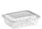 Cosmoplast 1250 ML PACK OF 10 CLEAR UT225 CONTAINERS WITH DOME LIDS