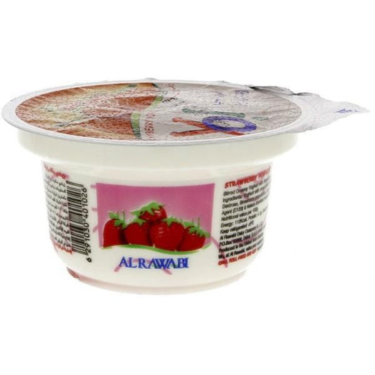 Al rawabi strawbery strred yoghurt 130 gm