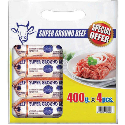 Americana sup ground beef 5 pcs pack of 4 400 gm