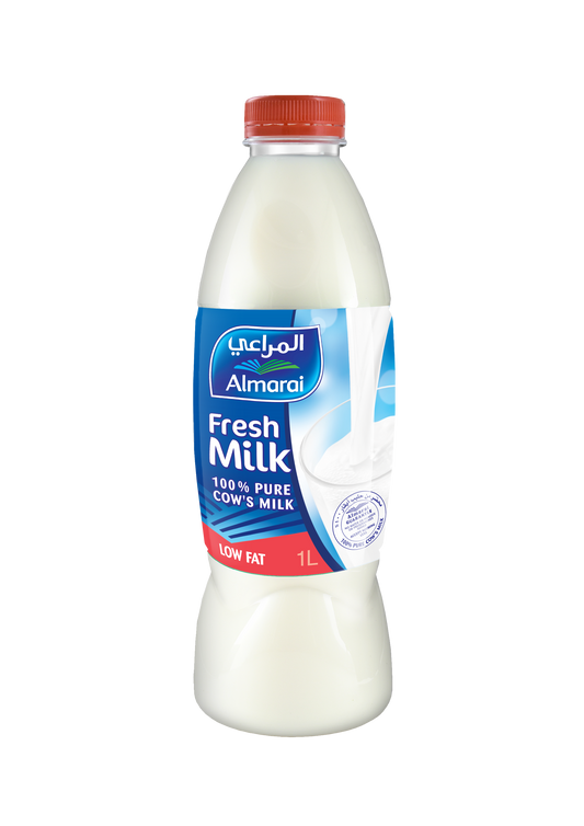 Almarai Low Fat Fresh Milk Bottle, 1L
