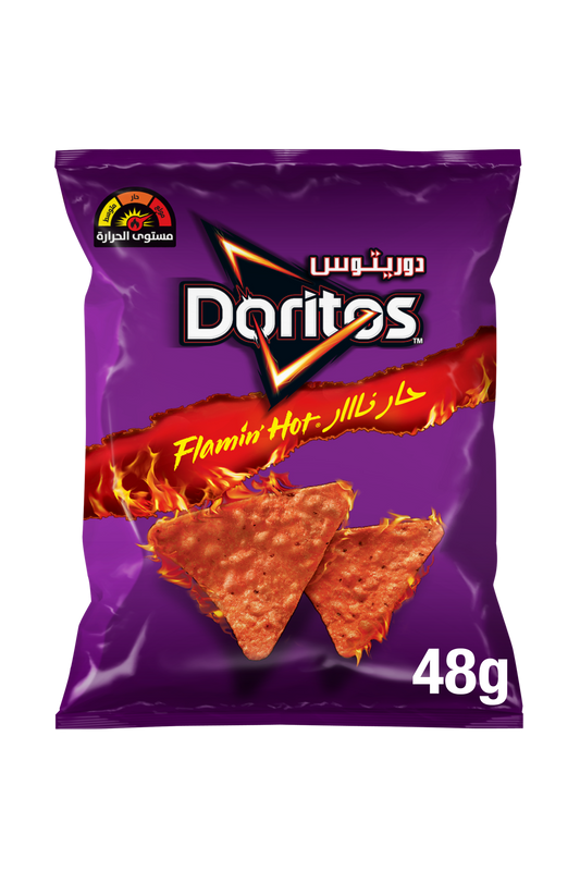 Doritos Flaming Hot Toritilla Chips, 48g