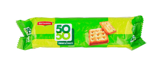 Britannia 50-50 Sweet & Salty Crackers, 71g