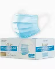 Disposable Blue Mask, 50 Pieces
