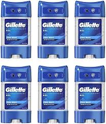 Gillette Antiperspirant Deodorant Gel For Men, 420 ml (70 ml x 6), 48-Hour Invisible Sweat and Odour Protection, Artic Ice