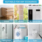 SKY-TOUCH SKY TOUCH 6pcs Baby Safety Lock?Child Safety Locks?Multi Functional Adjustable Double Button Baby Anti Clip Latch System For Cabinets, Drawers, Fridge, Closet Doors Etc, White
