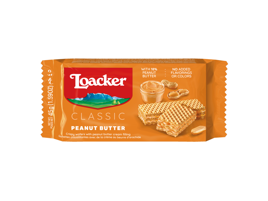 Loacker Peanut Butter Wafer, 45g
