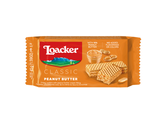 Loacker Peanut Butter Wafer, 45g