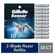 Gillette Sensor Excel Razor Blades for Men Pack of 10 Blades