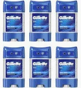 Gillette Antiperspirant Deodorant Gel For Men, 420 ml (70 ml x 6), 48-Hour Invisible Sweat and Odour Protection, Cool Wave