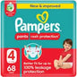 Pampers Rash Protection Pants Diapers, Size 4, 9-14kg, +50% Aloe Vera Lotion, 360° Leak-Free Fit for up to 100% Leakage Protection, Giant Pack, 136 Count