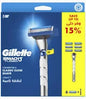 Gillette Mach3 Turbo Men's Refillable Razor: Handle + 6 Blade Refills