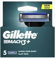 Gillette Mach3+ Men's Refillable Razor: 5 Blade Refills