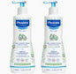 Mustela Baby Gentle Cleansing Gel - Baby Hair & Body Wash - with Natural Avocado fortified with Vitamin B5 - Biodegradable Formula & Tear-Free - Pack of 2 - 500ml