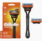 Gillette Fusion5 Men's Razor Handle + 2 Blade Refills