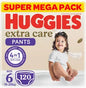 Huggies, Extra Care Culottes, Size 6, 15-25 kg, Super Mega Pack, 120 Diaper Pants