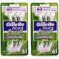 Gillette Blue 3 Sensitive Men Disposable Razors, 6 Count
