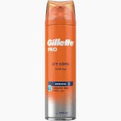 Gillette Pro Icy Cool Menthol Shave Gel 200ml, Multicolor